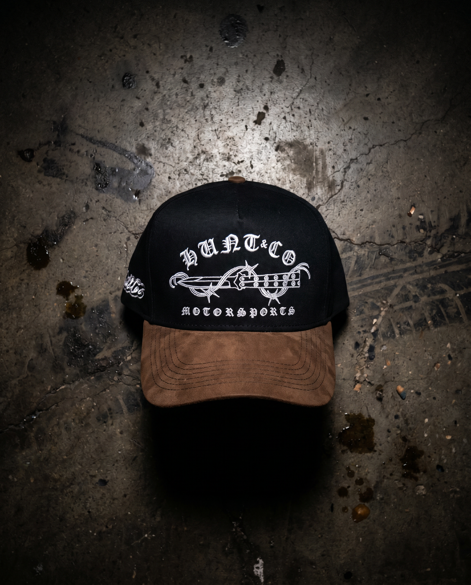 Motorsports Brown Suede Hat