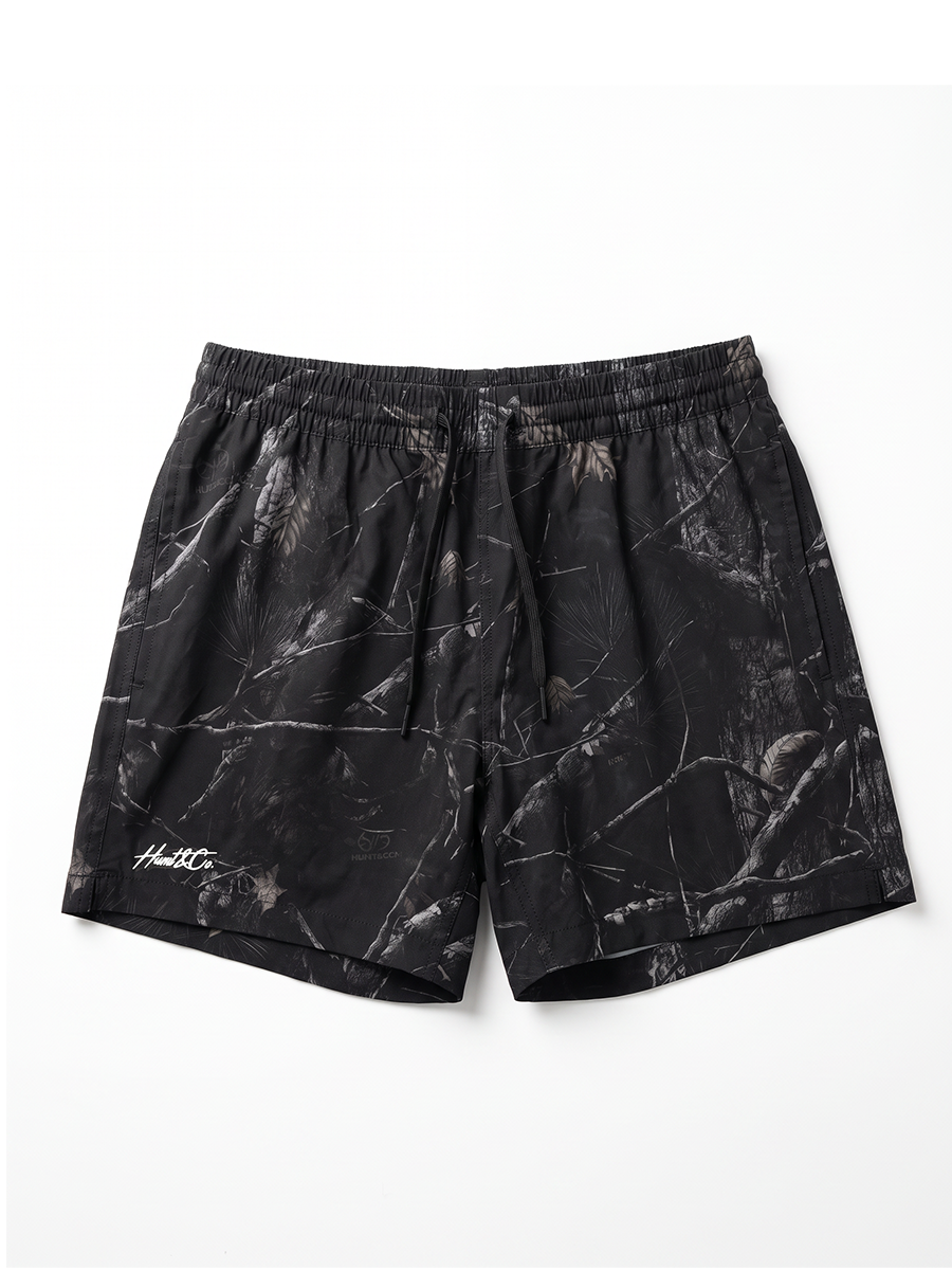 Black Camo Field Shorts