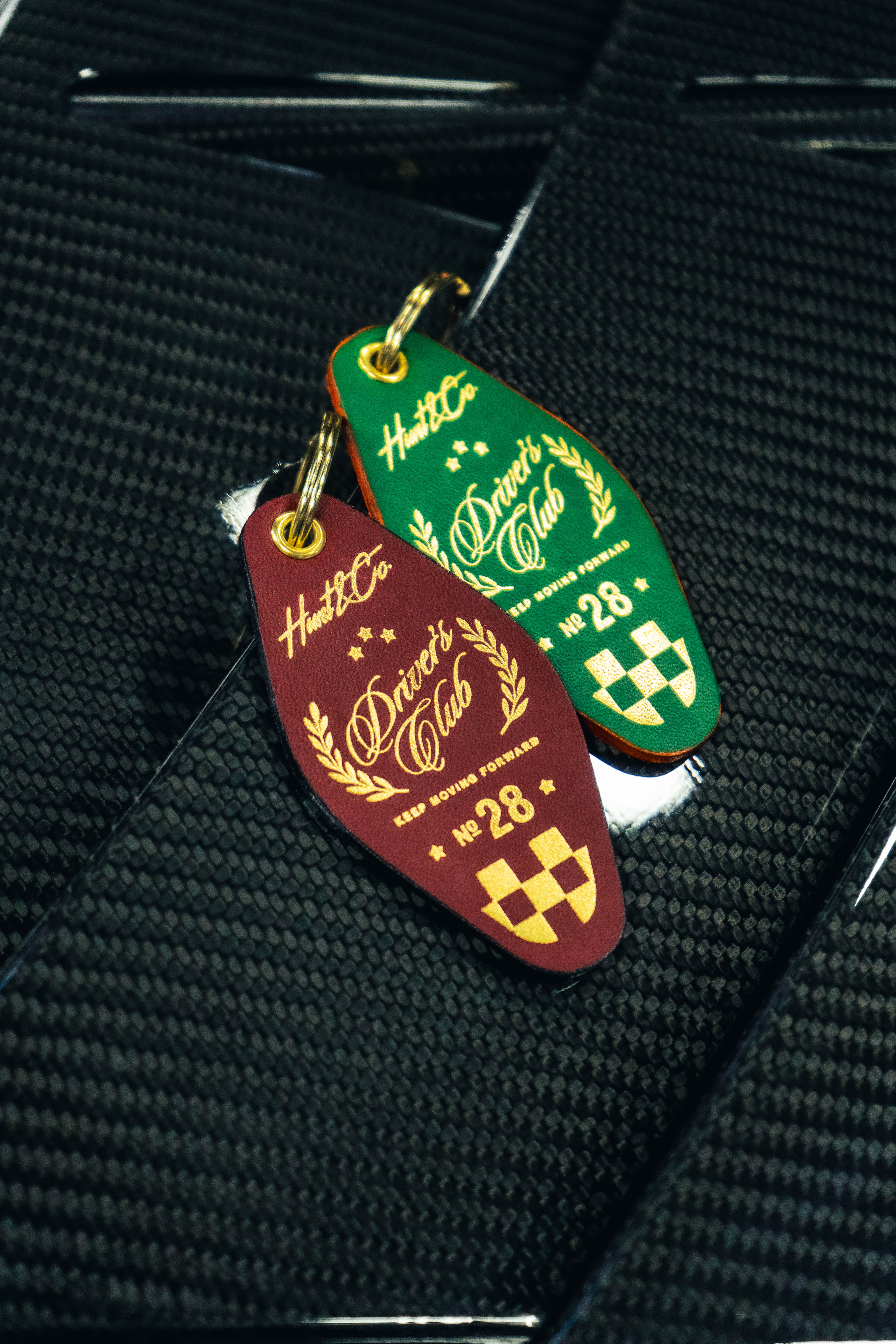 Driver's Club Leather Keychain