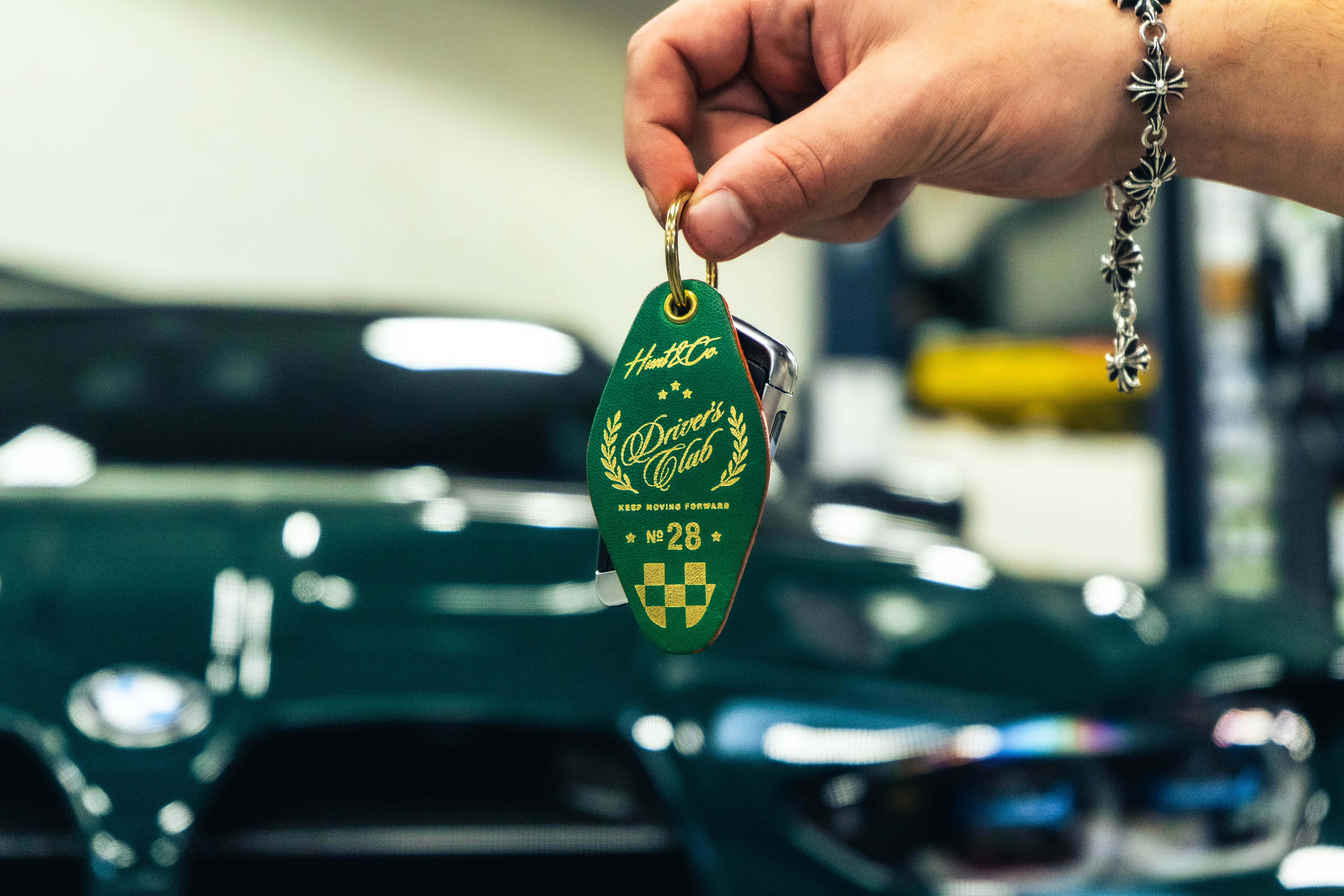 Driver's Club Leather Keychain