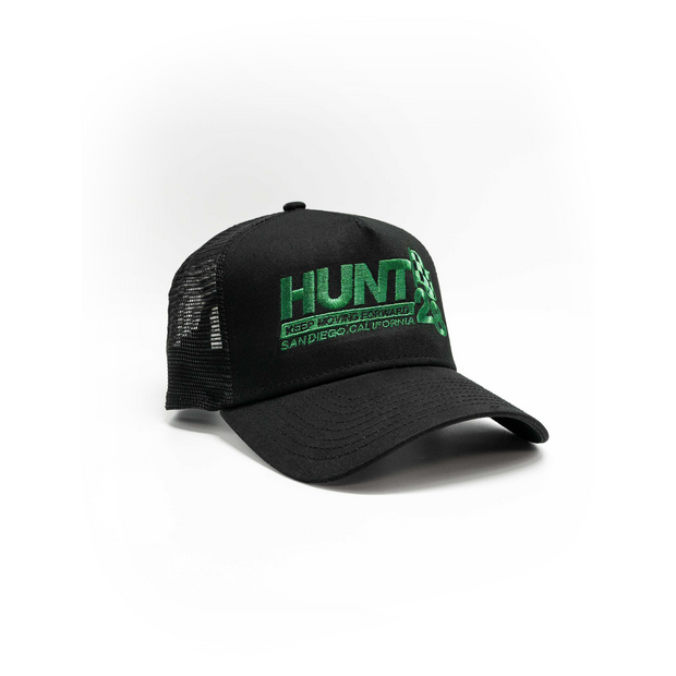 Daytona Trucker Hat - Black/Green