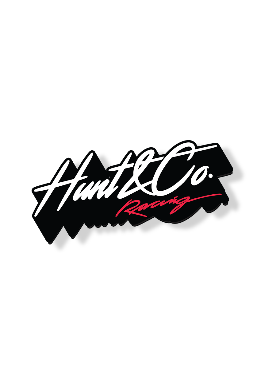 Slant Logo Shadow Racing Sticker