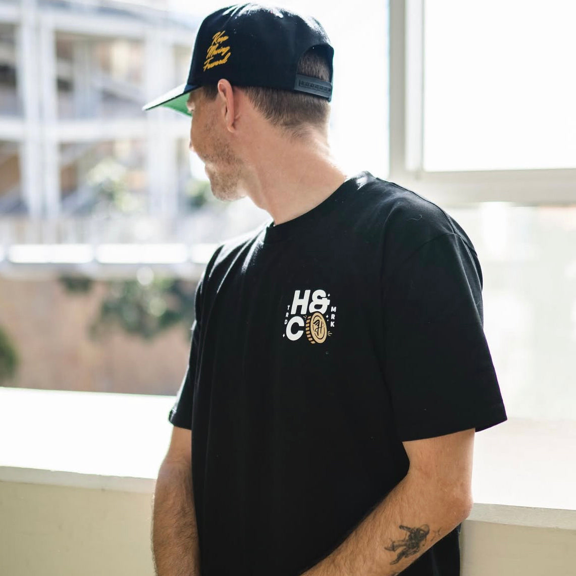 Stack Chips Buy Whips Tee - Black