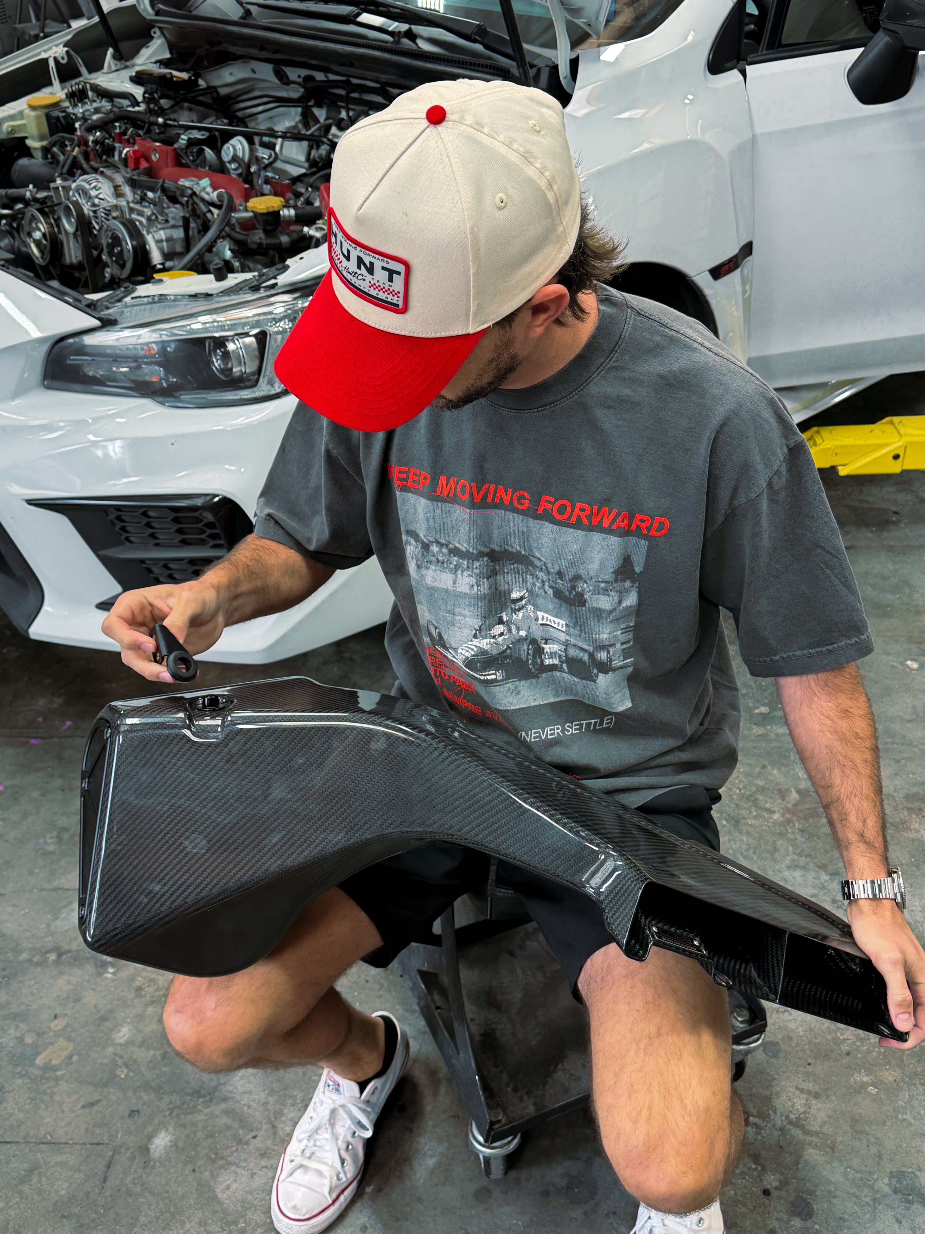 Never Settle Tee - Vintage Black