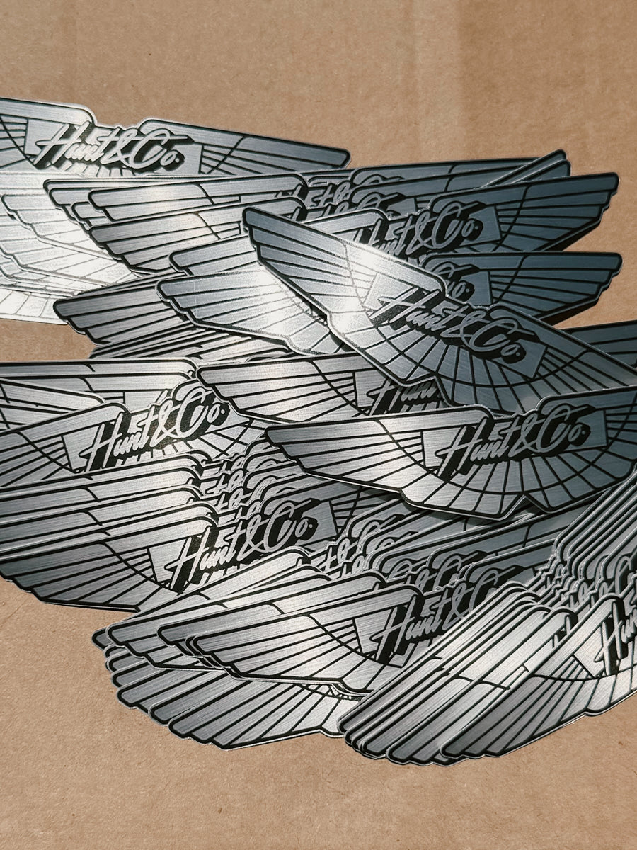 Brushed Metal Vantage Sticker