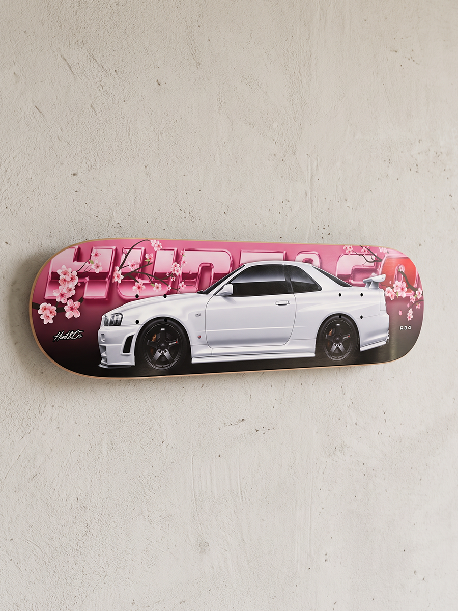 R34 GTR Skateboard Deck