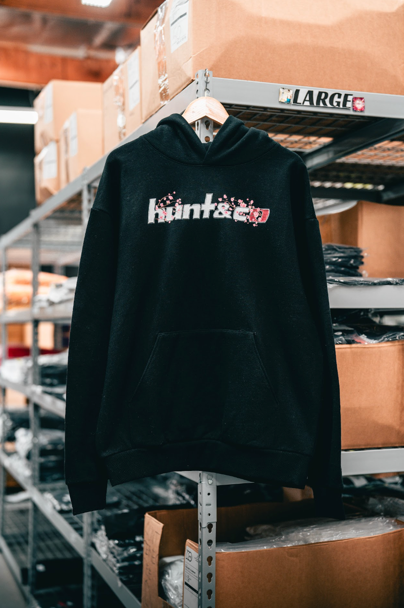 R34 Cherry Blossom Black Sweatshirt