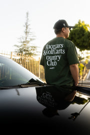 Racecars & Golf Carts Country Club Tee - Green