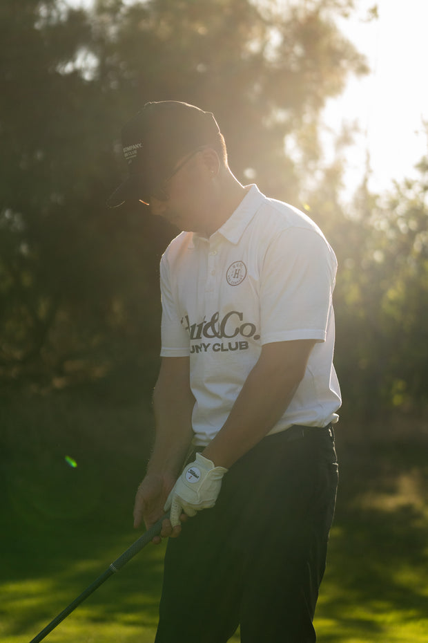 Hunt & Co Country Club Polo - White