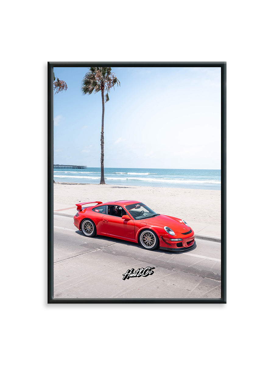 Palm Trees & Porsches Poster