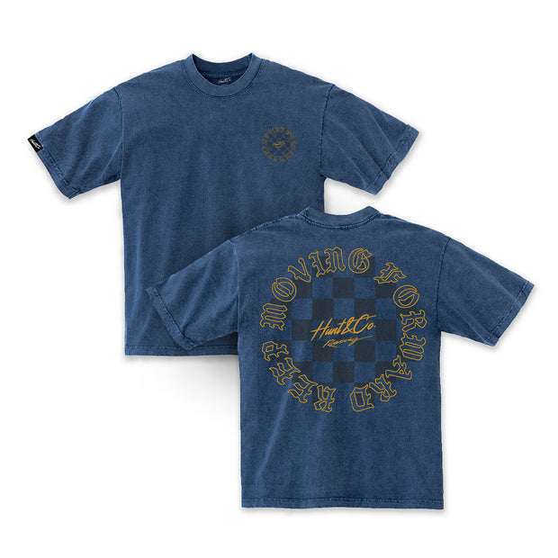 Bold Elegance Tee - Blue Mineral Wash
