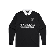 Hunt & Co Country Club Long Sleeve Polo - Black