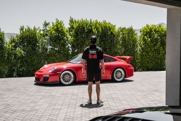 Heritage Black Tee - Red Logo