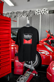 Heritage Black Tee - Red Logo
