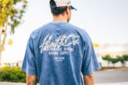 Flame Tee - Blue Mineral Wash