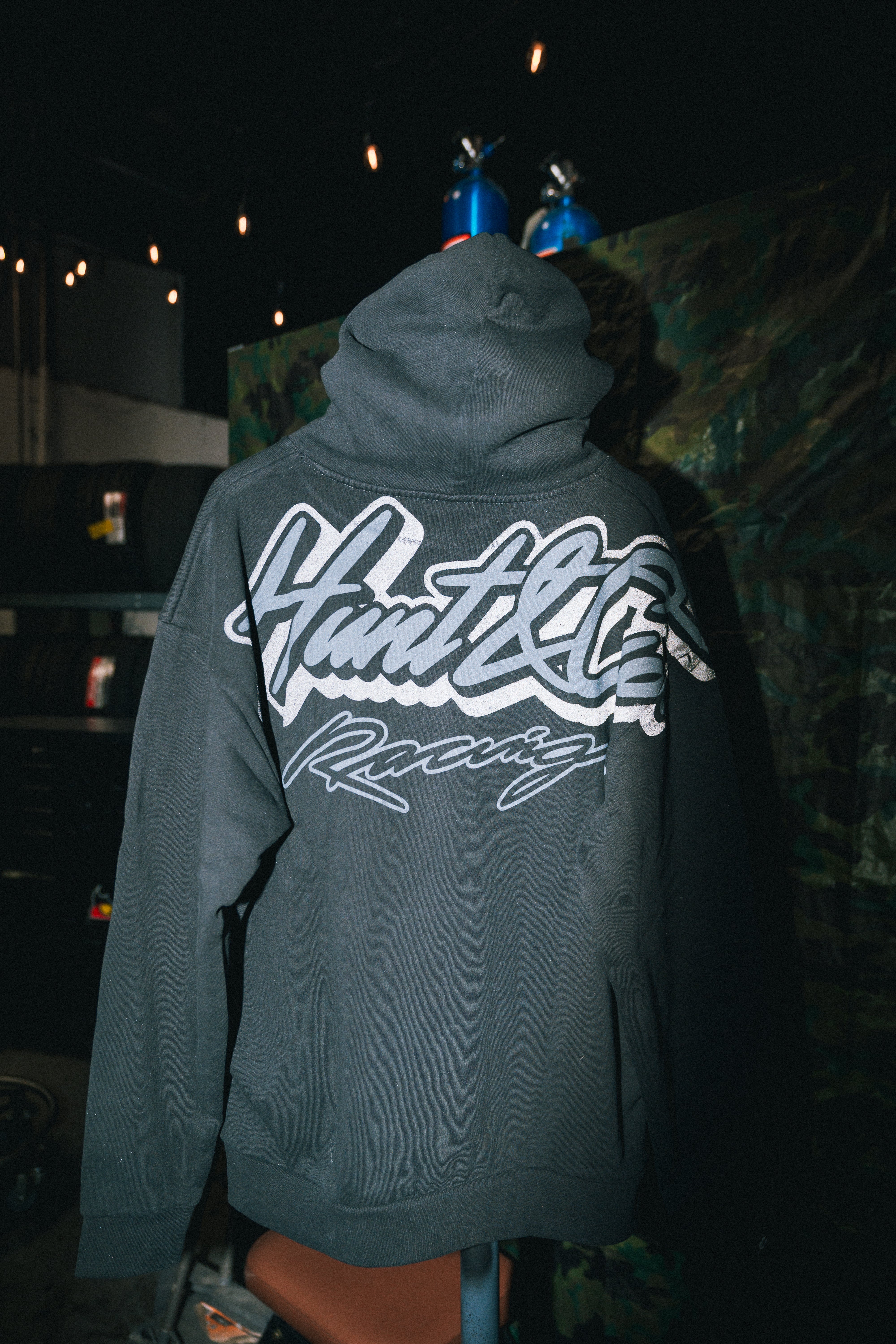 Oversized Reflective Print Sweatshirt