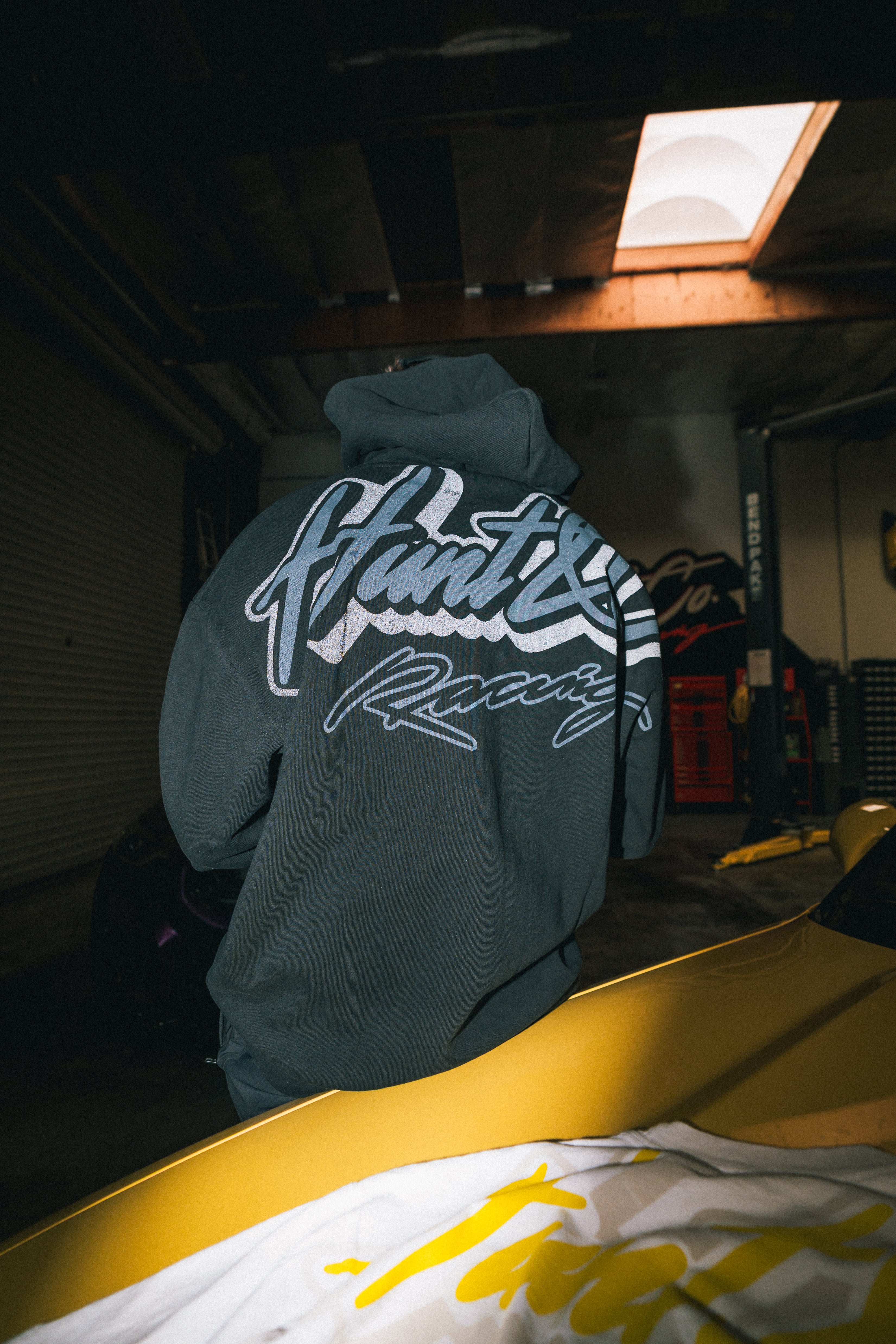 Oversized Reflective Print Sweatshirt