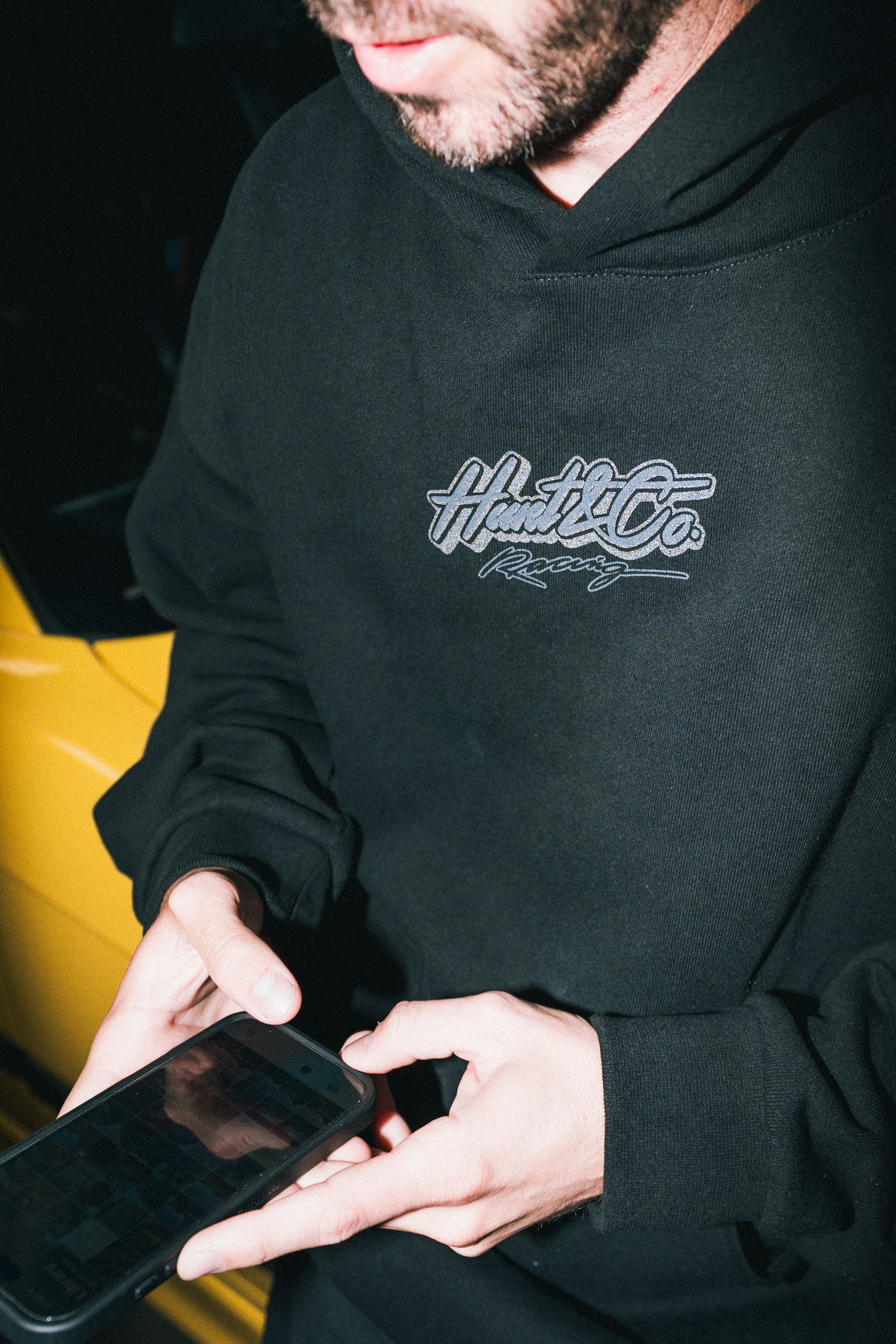 Oversized Reflective Print Sweatshirt