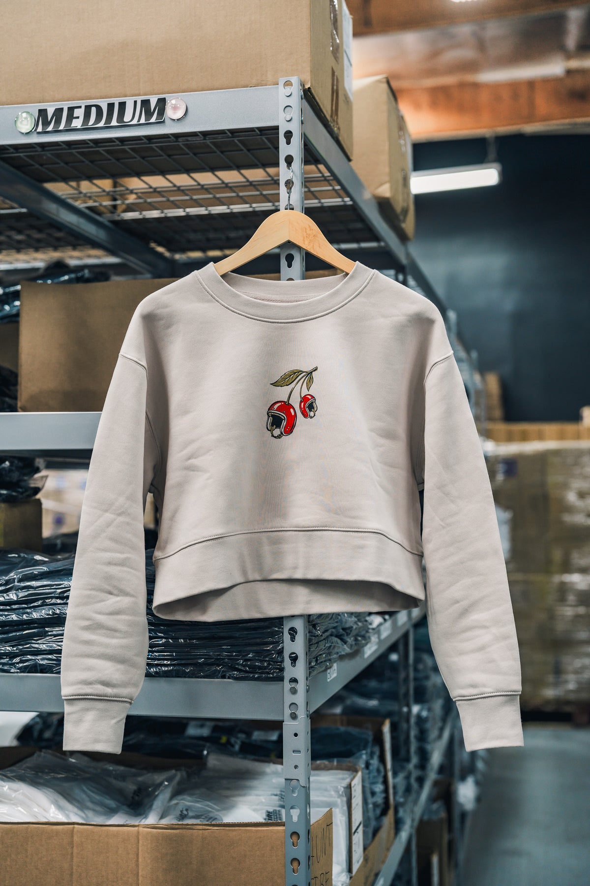Cherry Helmet Women's Cropped Crewneck