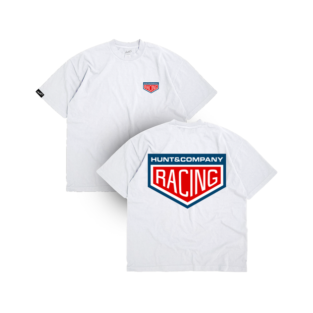 Racing Crest Tee - White