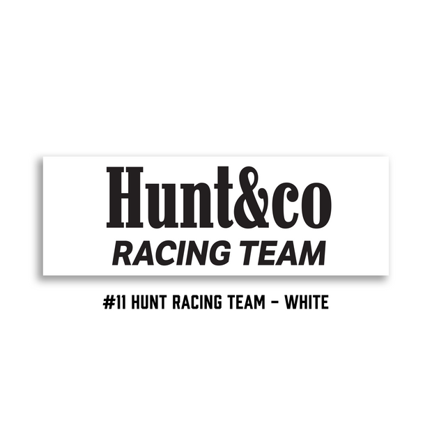 Slap Sticker - Racing Team - White