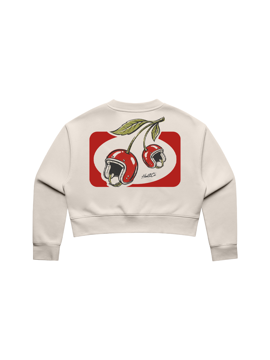 Cherry Helmet Women's Cropped Crewneck