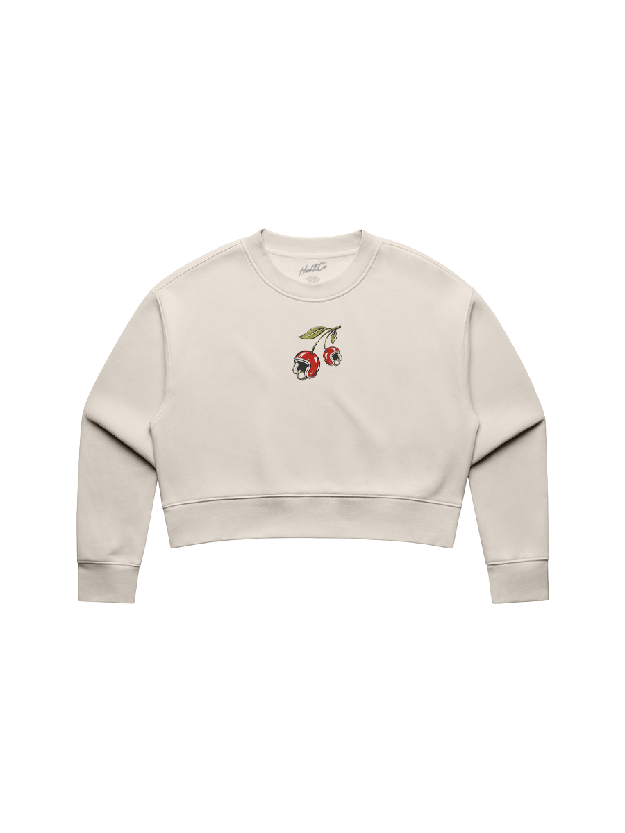 Cherry Helmet Women's Cropped Crewneck