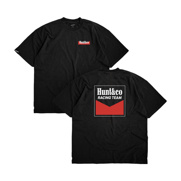 Heritage Black Tee - Red Logo