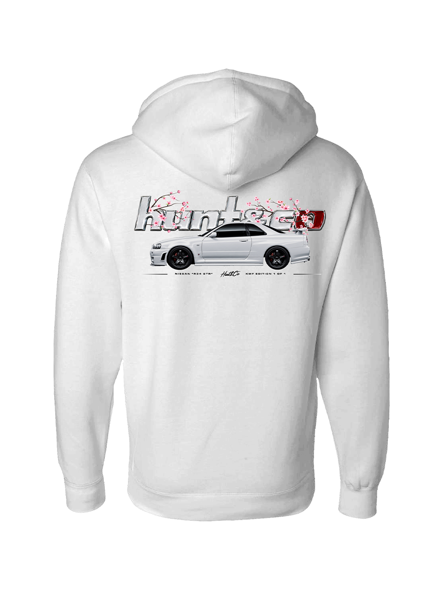 R34 Cherry Blossom White Sweatshirt
