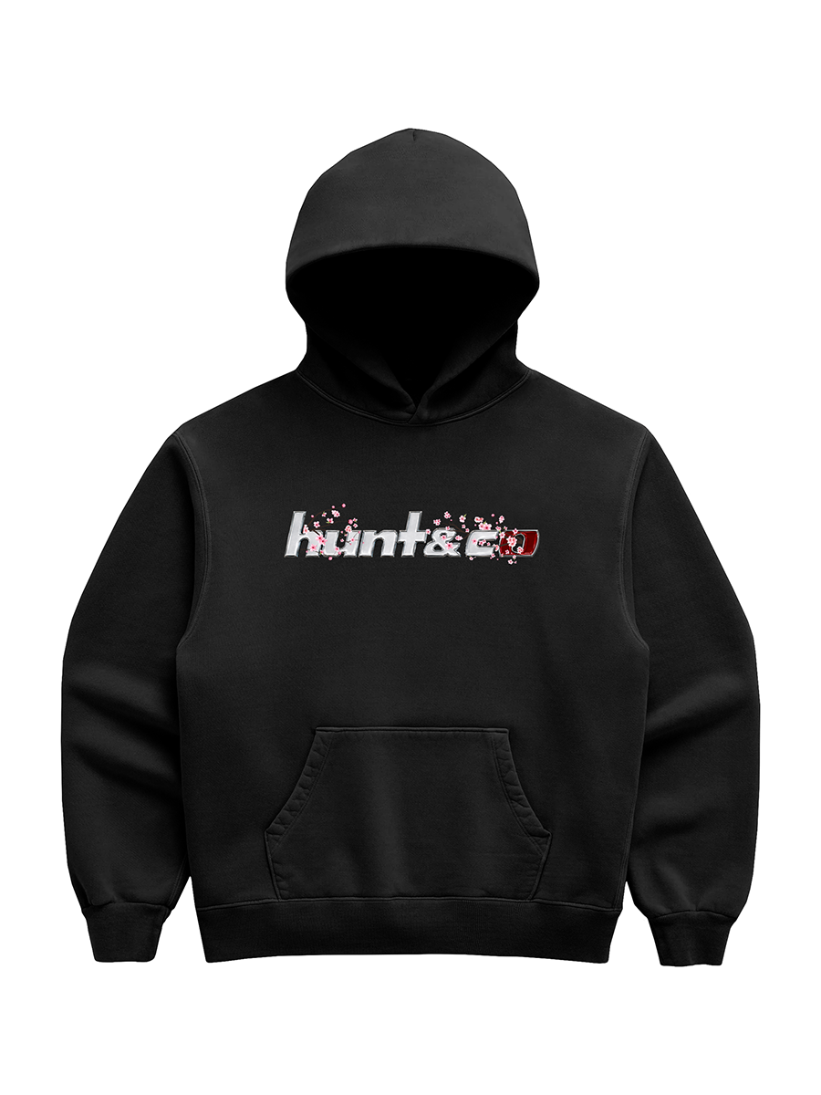 R34 Cherry Blossom Black Sweatshirt